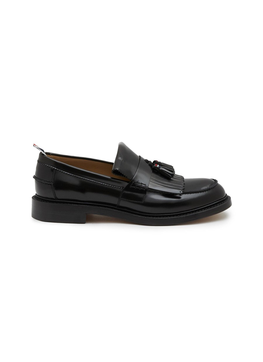 Men THOM BROWNE Flats | Goodyear Tasseled Leather Loafers