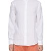 Men BRUNELLO CUCINELLI Shirts | Mandarin Collar Linen Shirt