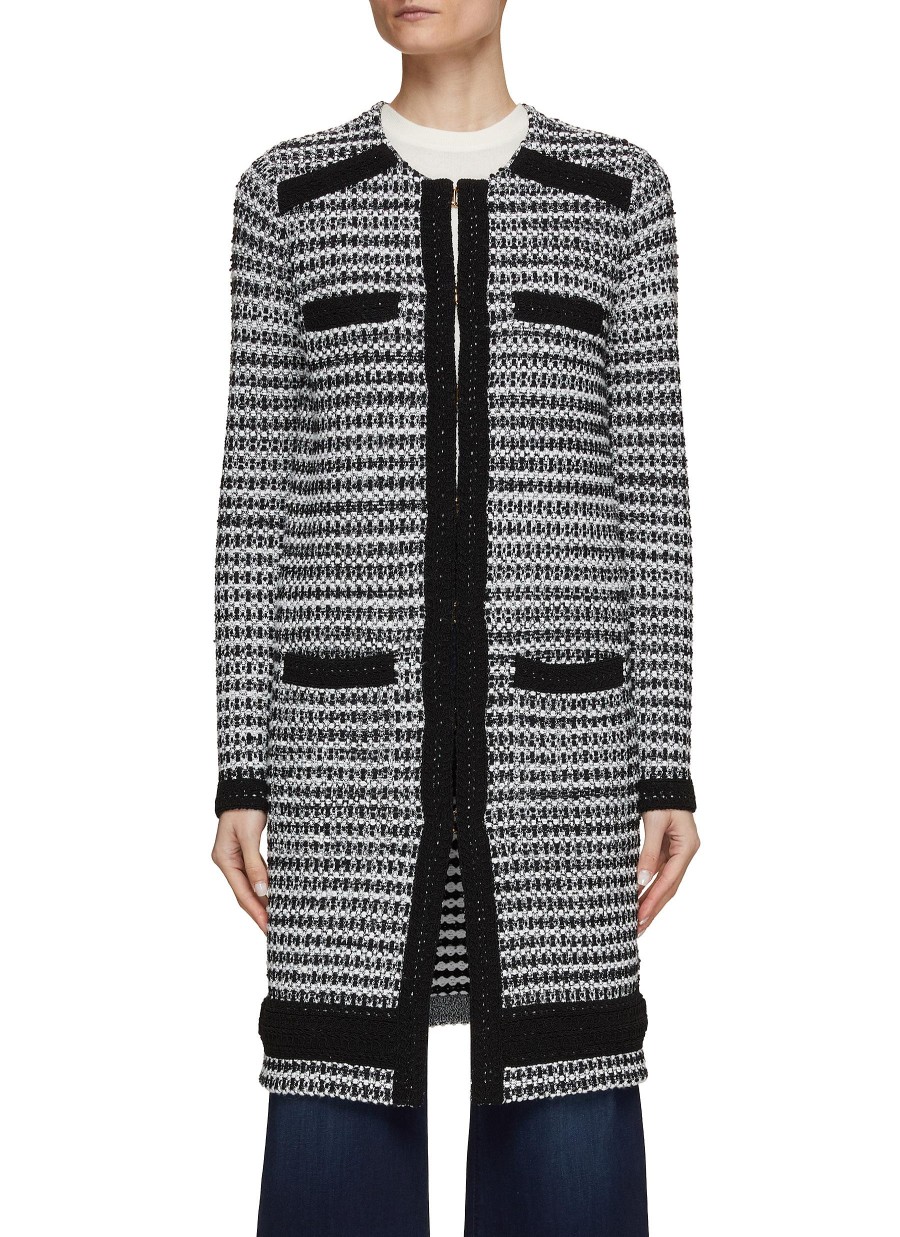 Women ST. JOHN Coats | Textured Knit Coat