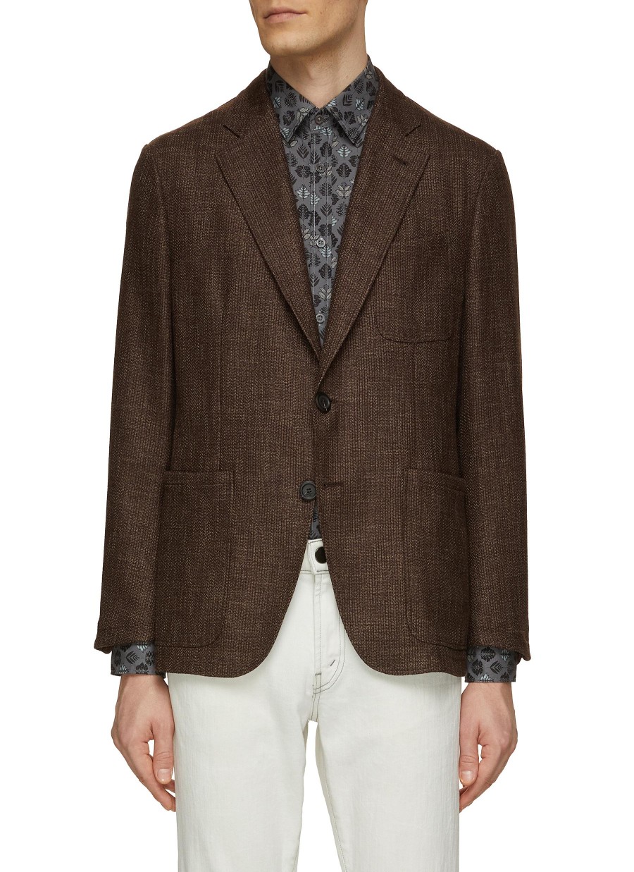 Men CANALI Suits | Single Breasted Notch Lapel Blazer