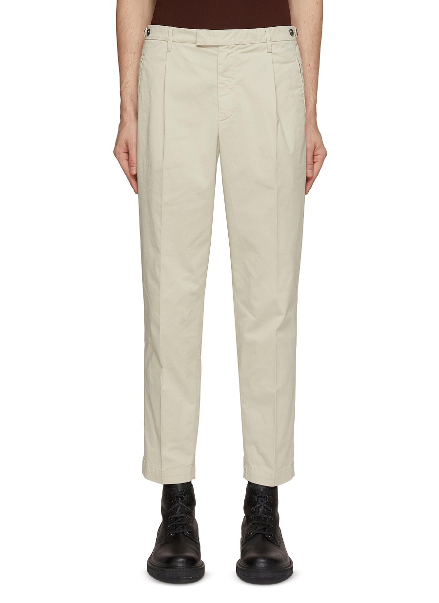 Men BARENA Pants | Pleated Cropped Pants