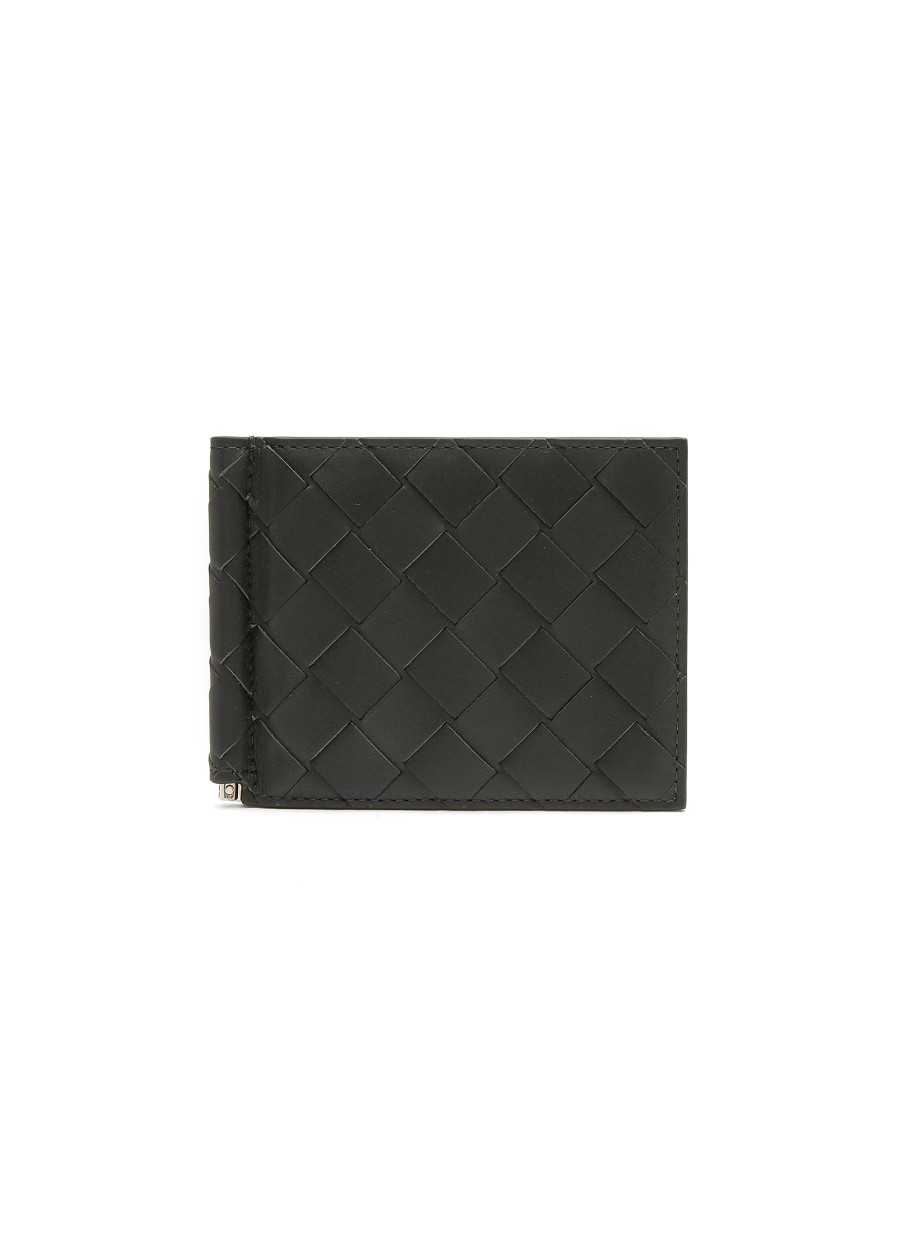 Men BOTTEGA VENETA Small Leather Goods | Intrecciato Bill Clip Wallet