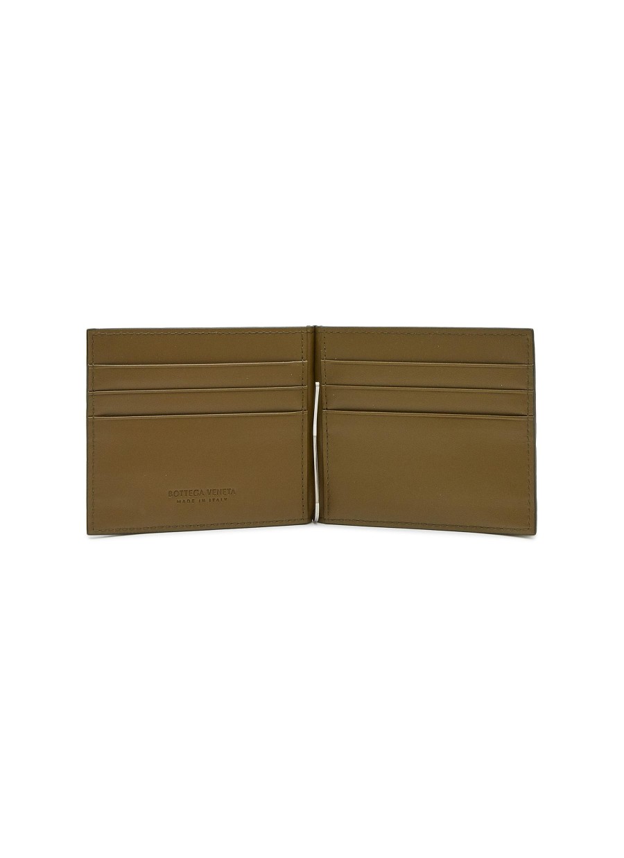 Men BOTTEGA VENETA Small Leather Goods | Intrecciato Bill Clip Wallet