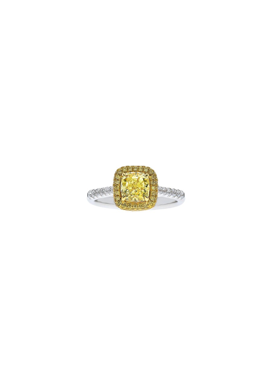 Women LC COLLECTION JEWELLERY Fine Jewellery | 18K Gold Fancy Light Yellow Diamond Ring