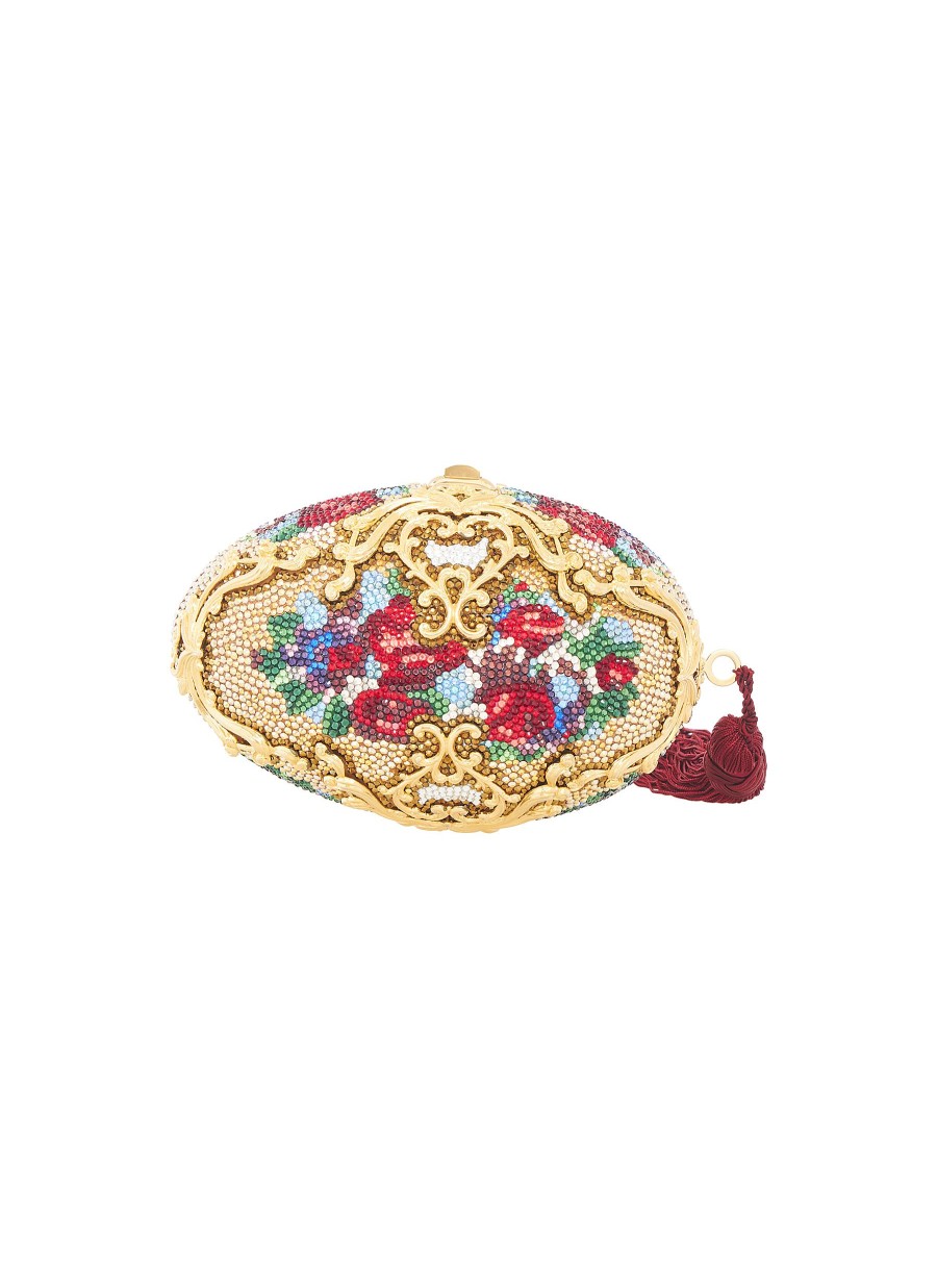 Women JUDITH LEIBER Clutch Bags | Anniversary Celebration Egg Filigree Savonnerie 1970'S Clutch