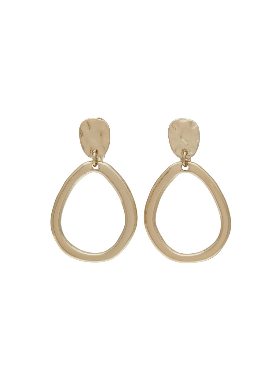 Women LANE CRAWFORD VINTAGE ACCESSORIES Vintage Accessories | Gold Toned Metal Drop Earrings