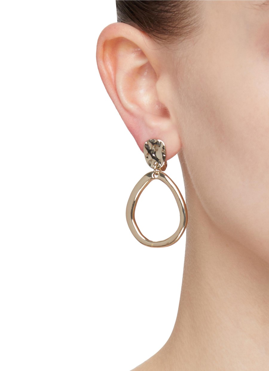 Women LANE CRAWFORD VINTAGE ACCESSORIES Vintage Accessories | Gold Toned Metal Drop Earrings