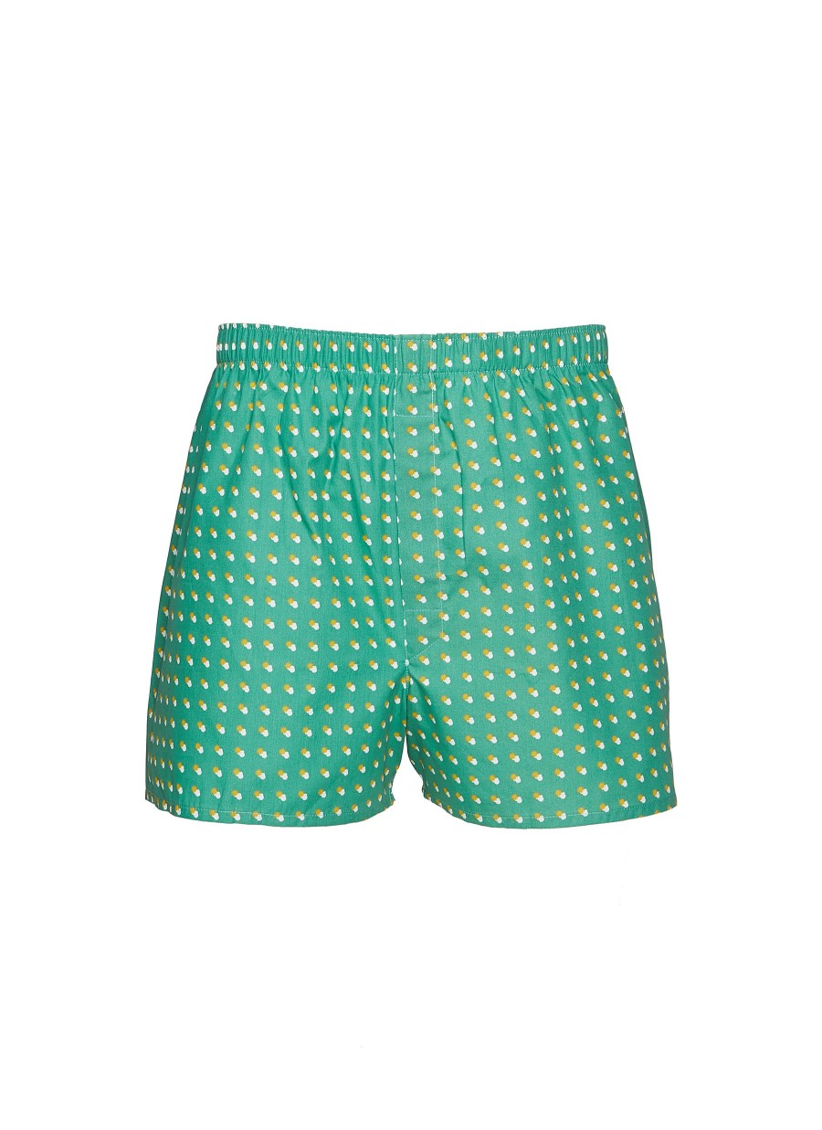 Men SUNSPEL Underwear | Sun & Cloud Print Cotton Boxer Shorts