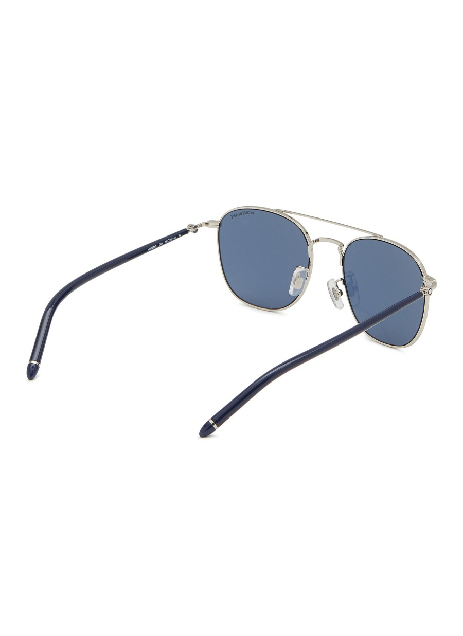 Men MONTBLANC Eyewear | Mb0271S Metal Square Sunglasses