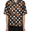 Men AMIRI Shirts | Leopard Polka Dots Silk Bowling Shirt