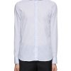 Men CANALI Shirts | Spread Collar Check Cotton Shirt