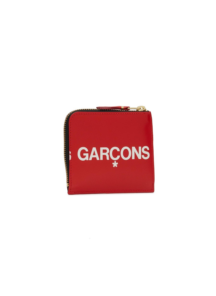 Men COMME DES GARÇONS Small Leather Goods | Logo Zipped Cardholder