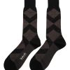 Men PANTHERELLA Socks | Abdale Argyle Diamond Rib Long Ankle Socks