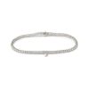 Women LC COLLECTION JEWELLERY Fine Jewellery | 18K White Gold Diamond Pear Solitaire Charm Tennis Bracelet