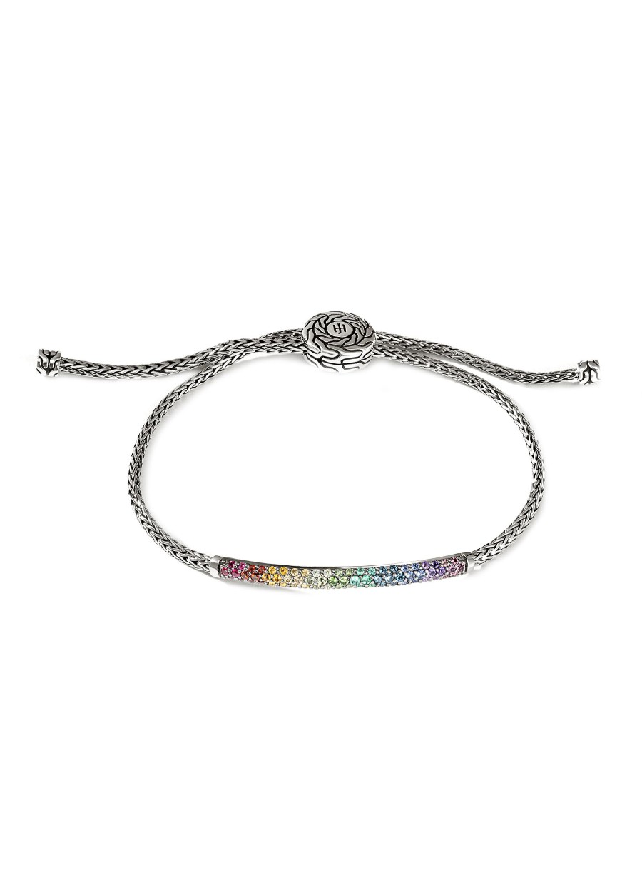 Women JOHN HARDY Fine Jewellery | Classic Chain Sterling Silver Rainbow Mini Chain Bracelet — Size S-M