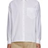 Men PRADA Shirts | Triangular Logo Cotton Shirt