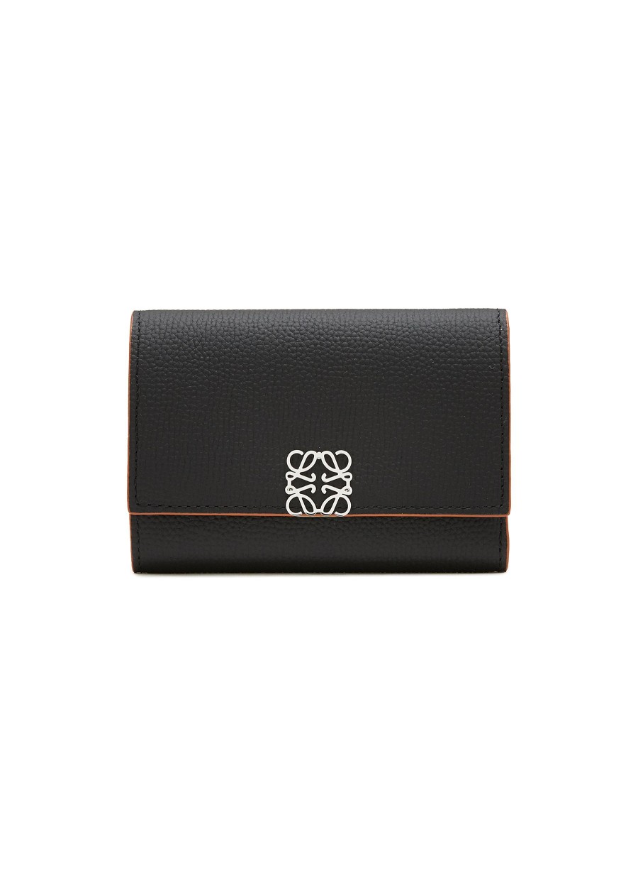 Women LOEWE Small Leather Goods | Small Anagram Grained Leather Wallet