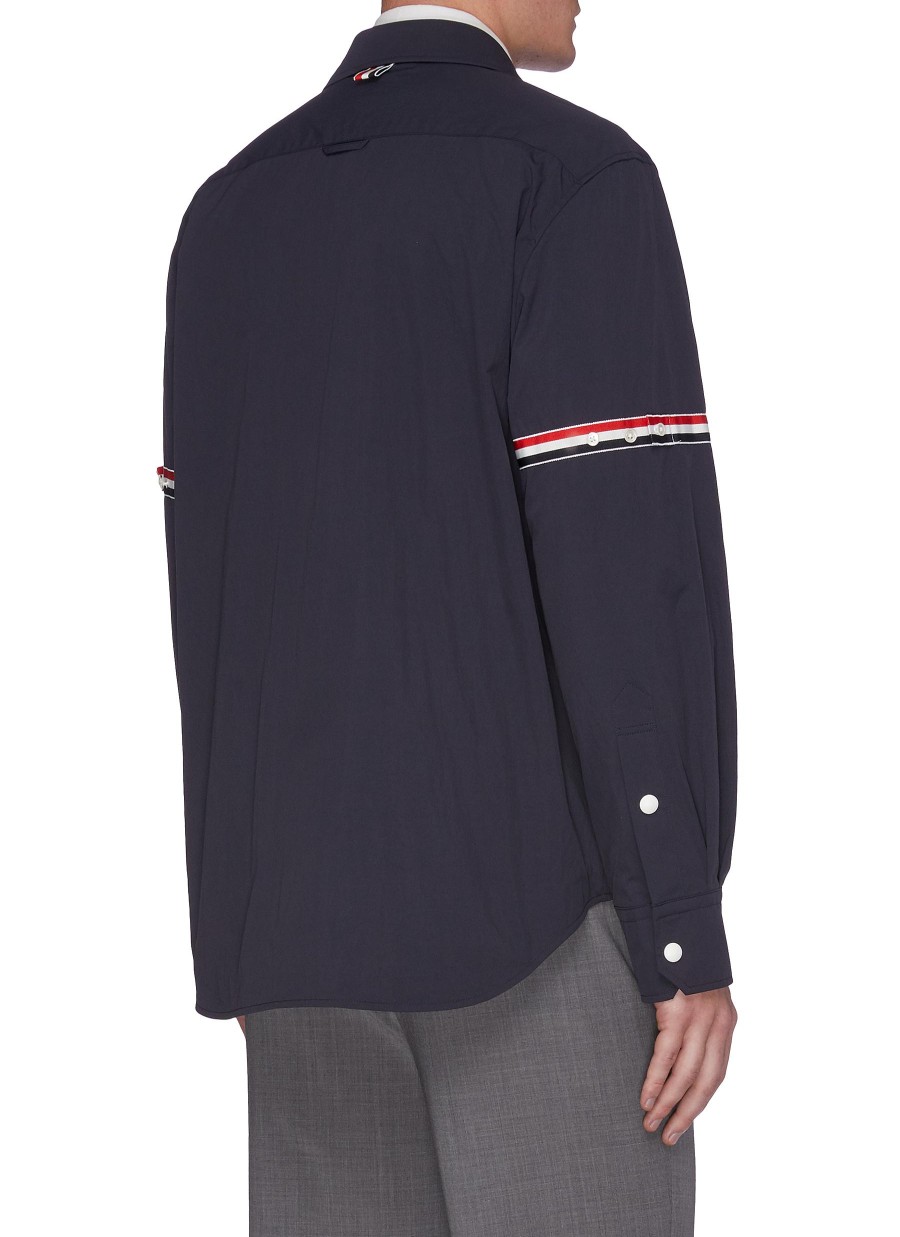 Men THOM BROWNE Shirts | Tricolour Armband Shirt Jacket