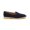 Men BAUDOIN & LANGE Flats | Stride' Low Vamp Suede Natural Gum Sole Loafers