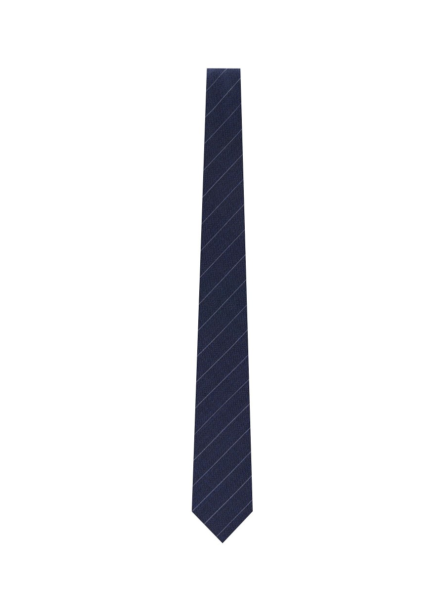 Men STEFANOBIGI MILANO Ties | Pin Stripe Summer Wool Tie