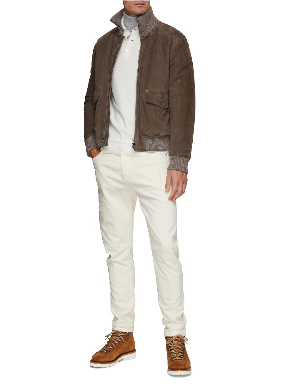 Men BRUNELLO CUCINELLI Pants | Distressed Denim Pants