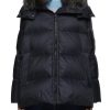 Women YVES SALOMON ARMY Jackets | Fox Fur Collar Hooded Puffer With Side Zip