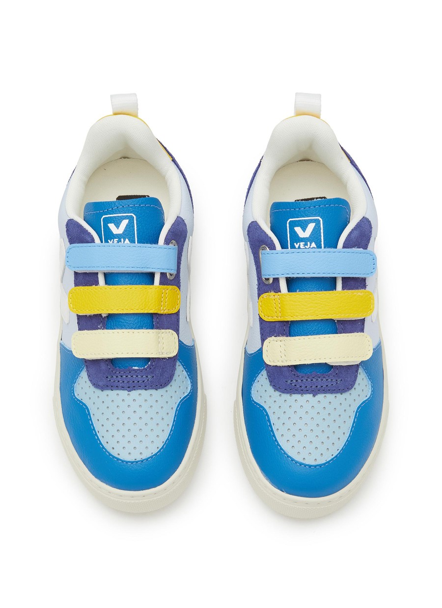 Women VEJA Shoes | V-10 Velcro Leather Kids Sneakers