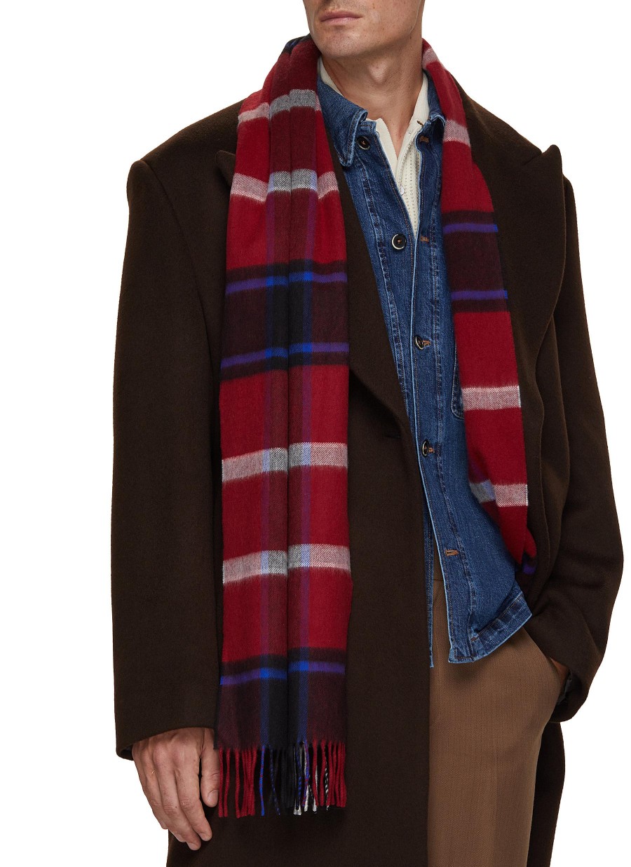 Men JOHNSTONS OF ELGIN Scarves | Sport Chequered Wool Scarf