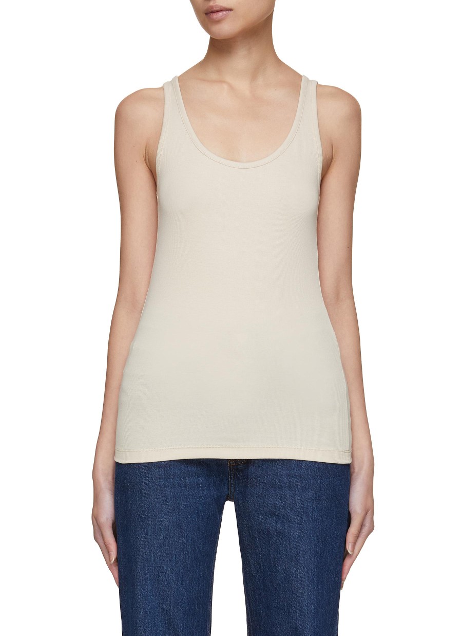 Women TOTEME Tops | Ribbed Scoop Neck Tank Top