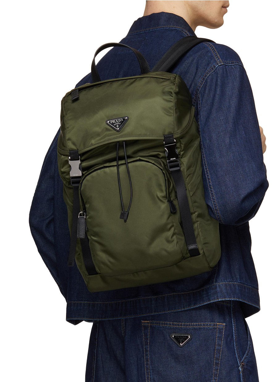 Men PRADA Backpacks | Tessuto Re-Nylon Backpack