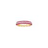 Women LC COLLECTION JEWELLERY Fine Jewellery | 18K Gold Diamond Ruby Eternity Band — Eu 53