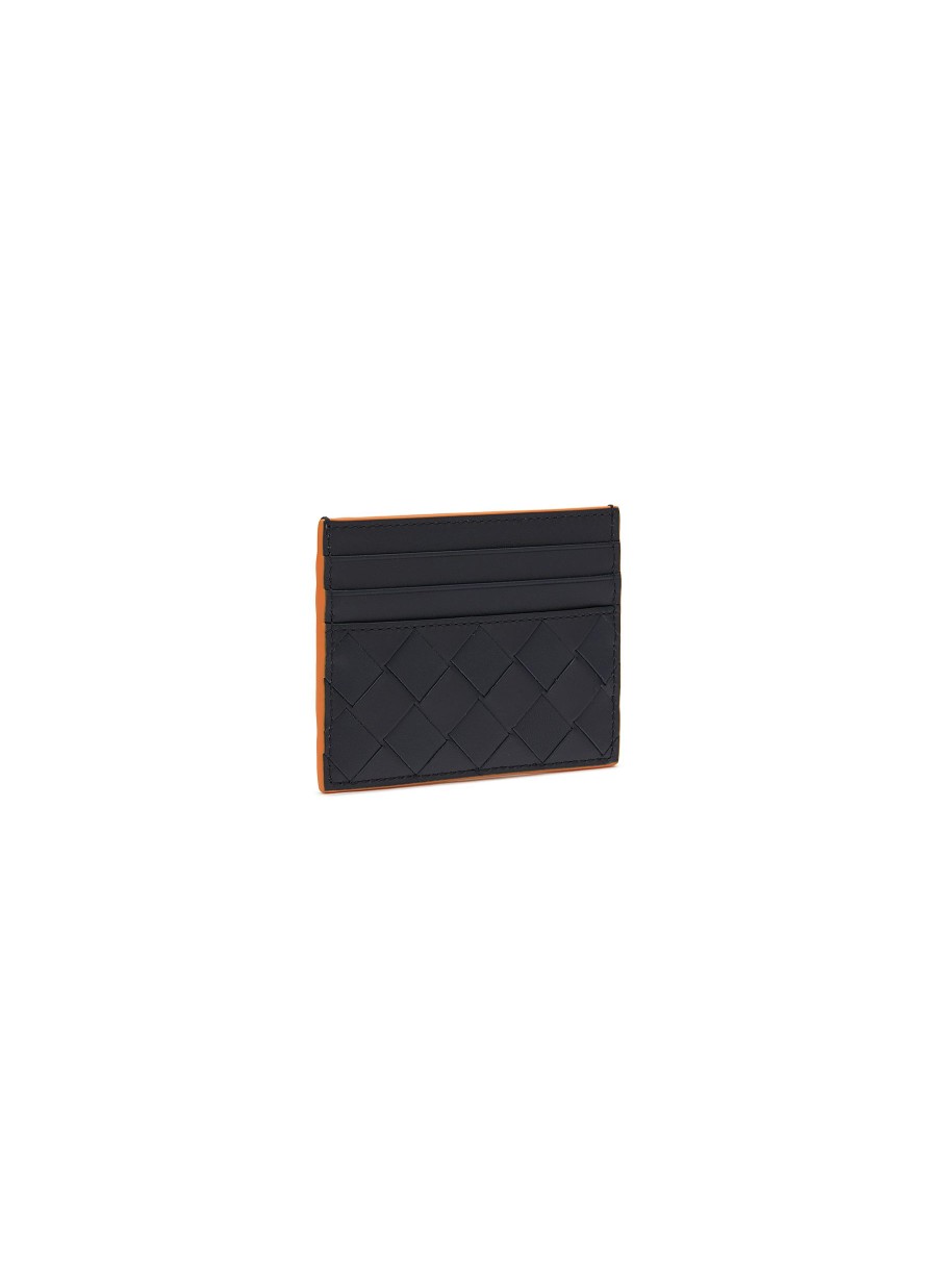 Men BOTTEGA VENETA Small Leather Goods | Intrecciato Leather Credit Card Case