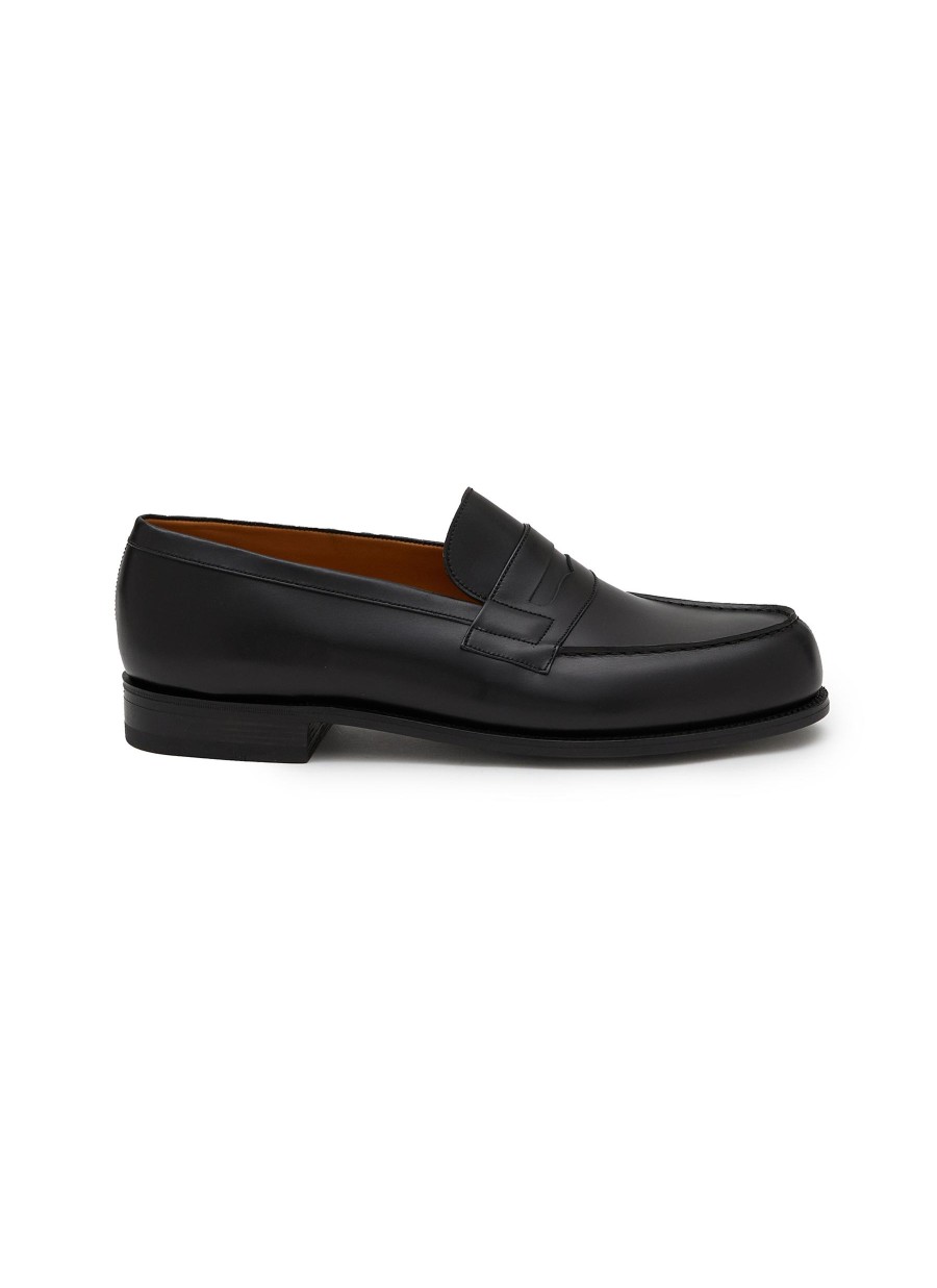 Men J.M. WESTON Flats | 180 Leather Loafers