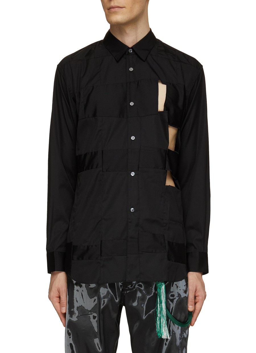 Men COMME DES GARÇONS SHIRT Shirts | Cut Out Detail Shirt