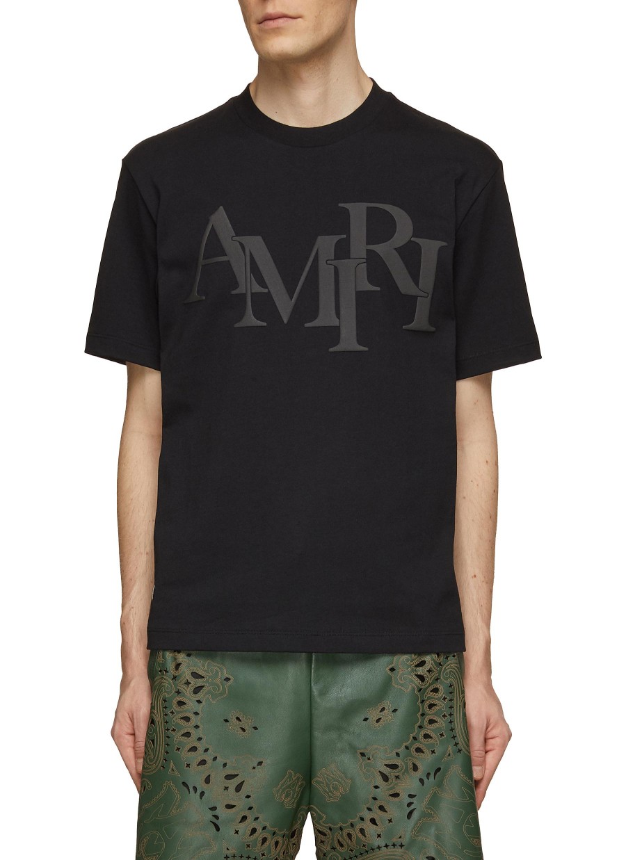 Men AMIRI T-Shirts | Staggered Logo T-Shirt