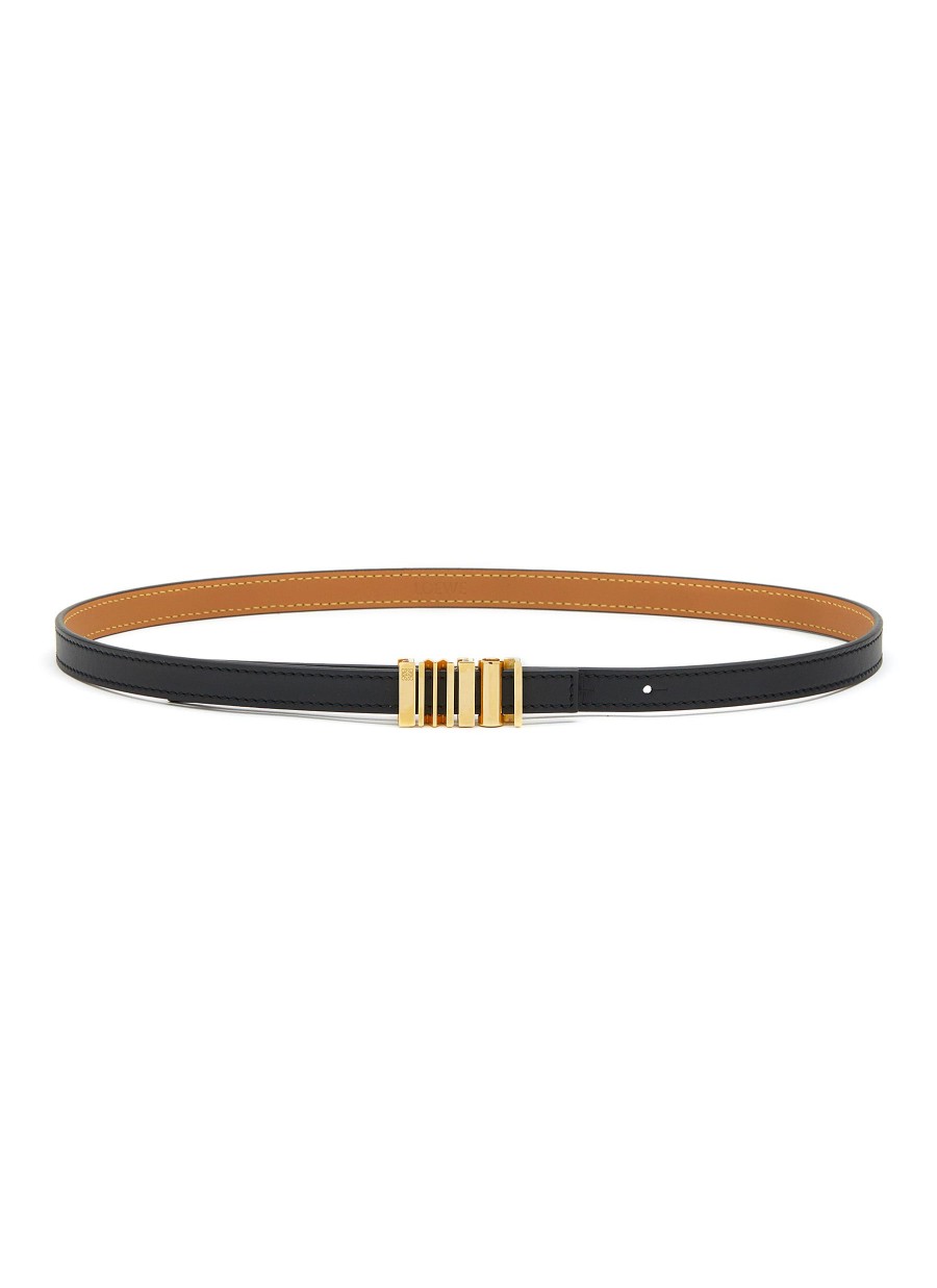 Women LOEWE Belts | Graphic Logo Buckle Leather Belt