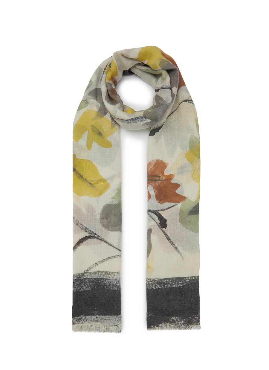 Women FALIERO SARTI Scarves & Wraps | Vanessa Printed Lurex Weave Scarf