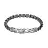 Women JOHN HARDY Fine Jewellery | Classic Chain Asli Black Rhodium Bracelet — Size Ul