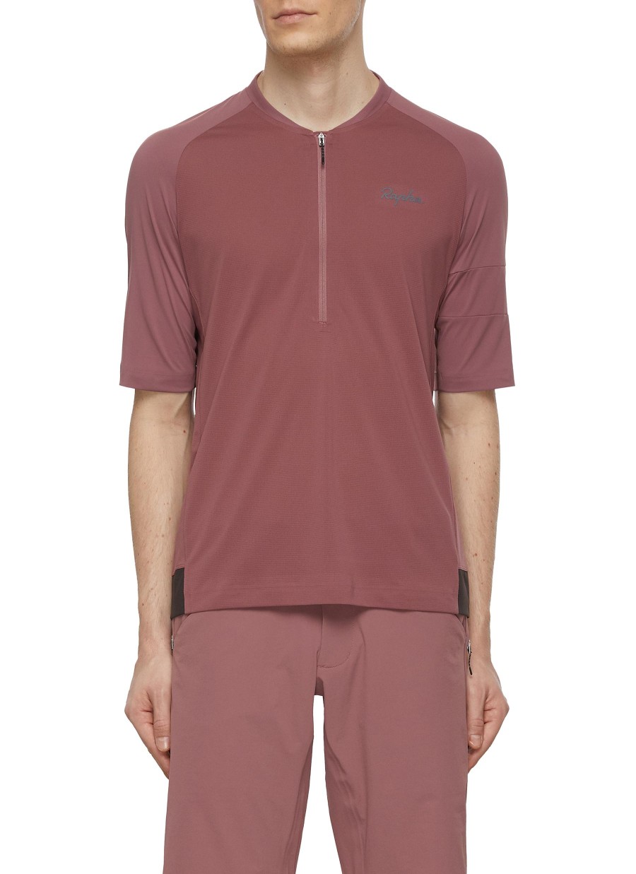 Men RAPHA T-Shirts | Explore Zip Neck T-Shirt