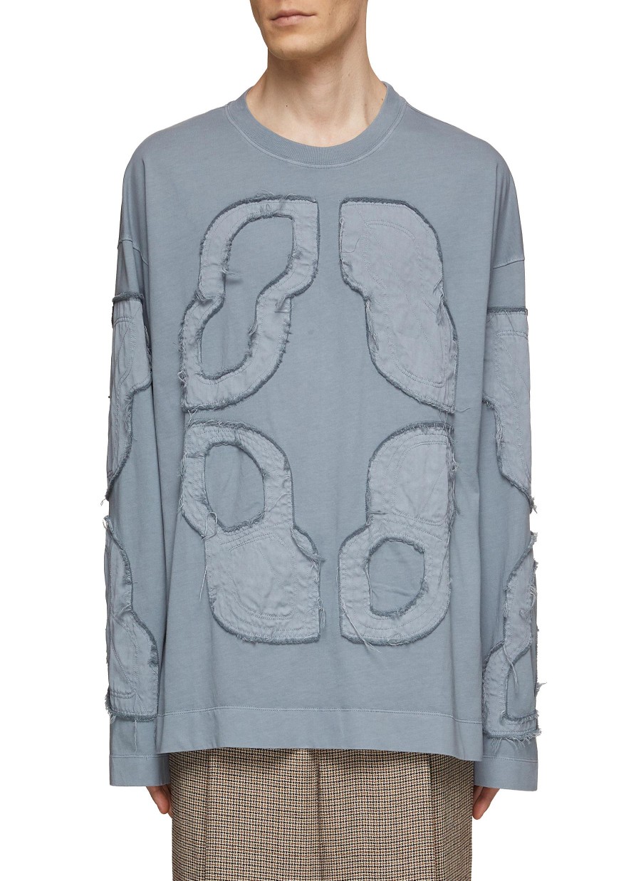 Men DRIES VAN NOTEN T-Shirts | Oversized Abstract Applique T-Shirt