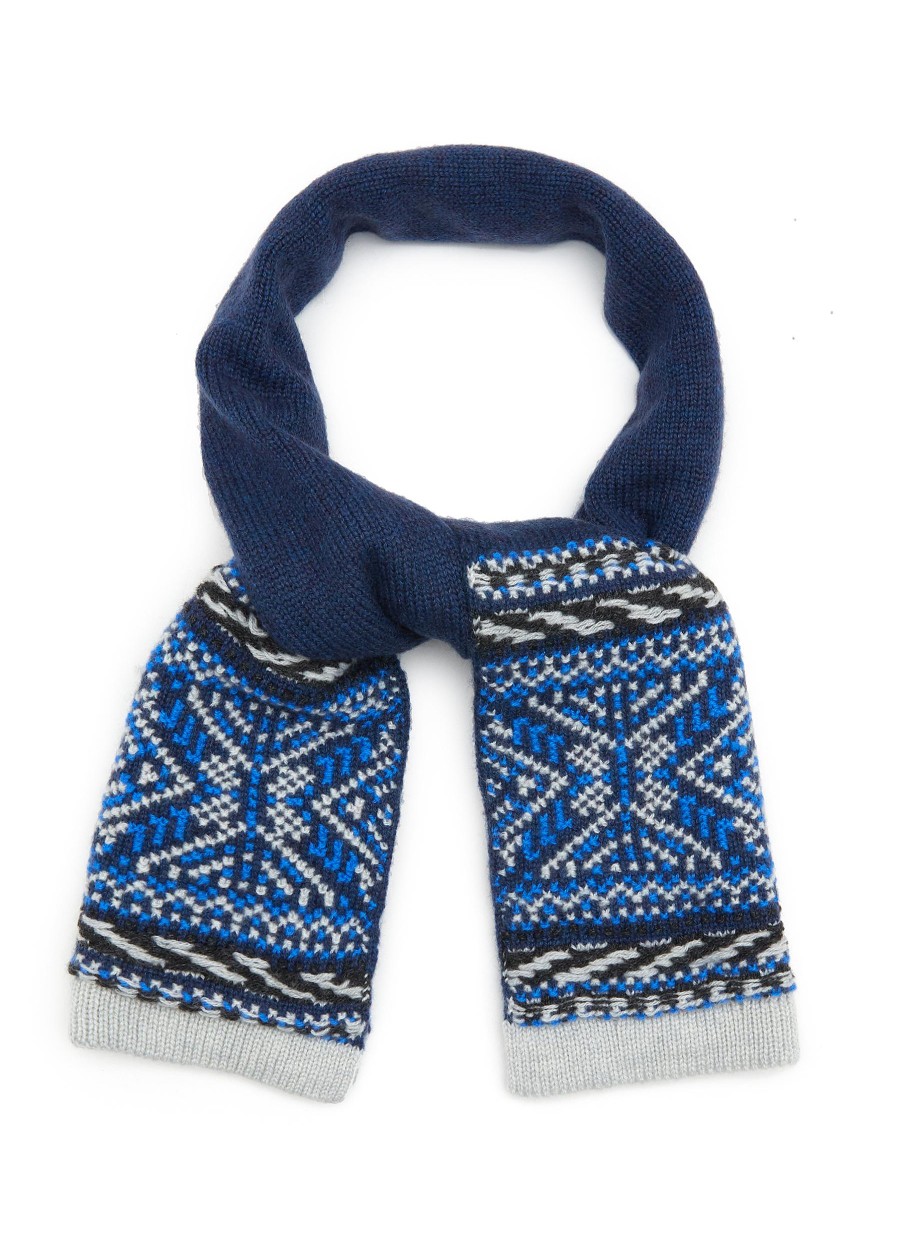 Women JOHNSTONS OF ELGIN Scarves & Wraps | Cross Stitch Cashmere Scarf