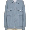 Women BARRIE Jackets | Oversized Contrast Stich Denim Jacket