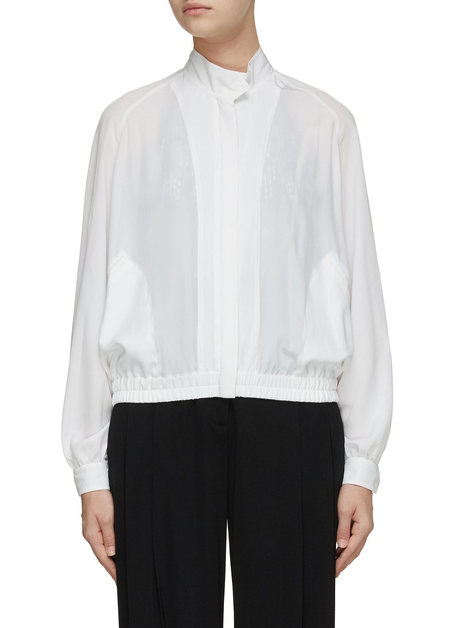 Women GIAMBATTISTA VALLI Jackets | Mock Neck Blouson Jacket