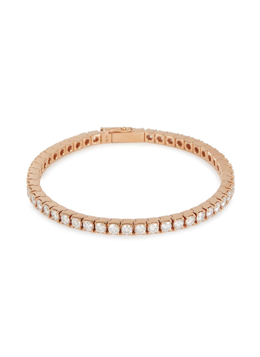 Women LC COLLECTION JEWELLERY Fine Jewellery | 18K Rose Gold Diamond Tennis Bracelet