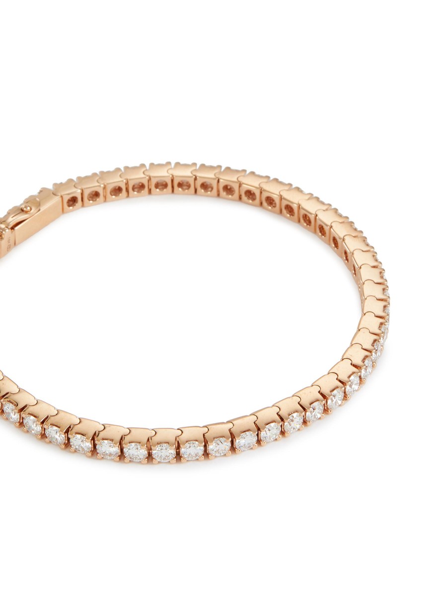 Women LC COLLECTION JEWELLERY Fine Jewellery | 18K Rose Gold Diamond Tennis Bracelet