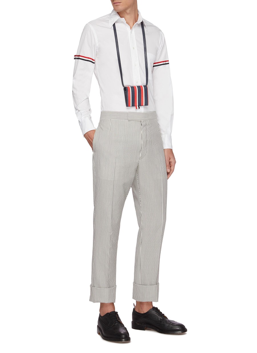 Men THOM BROWNE Shirts | Buttoned Armband Poplin Shirt