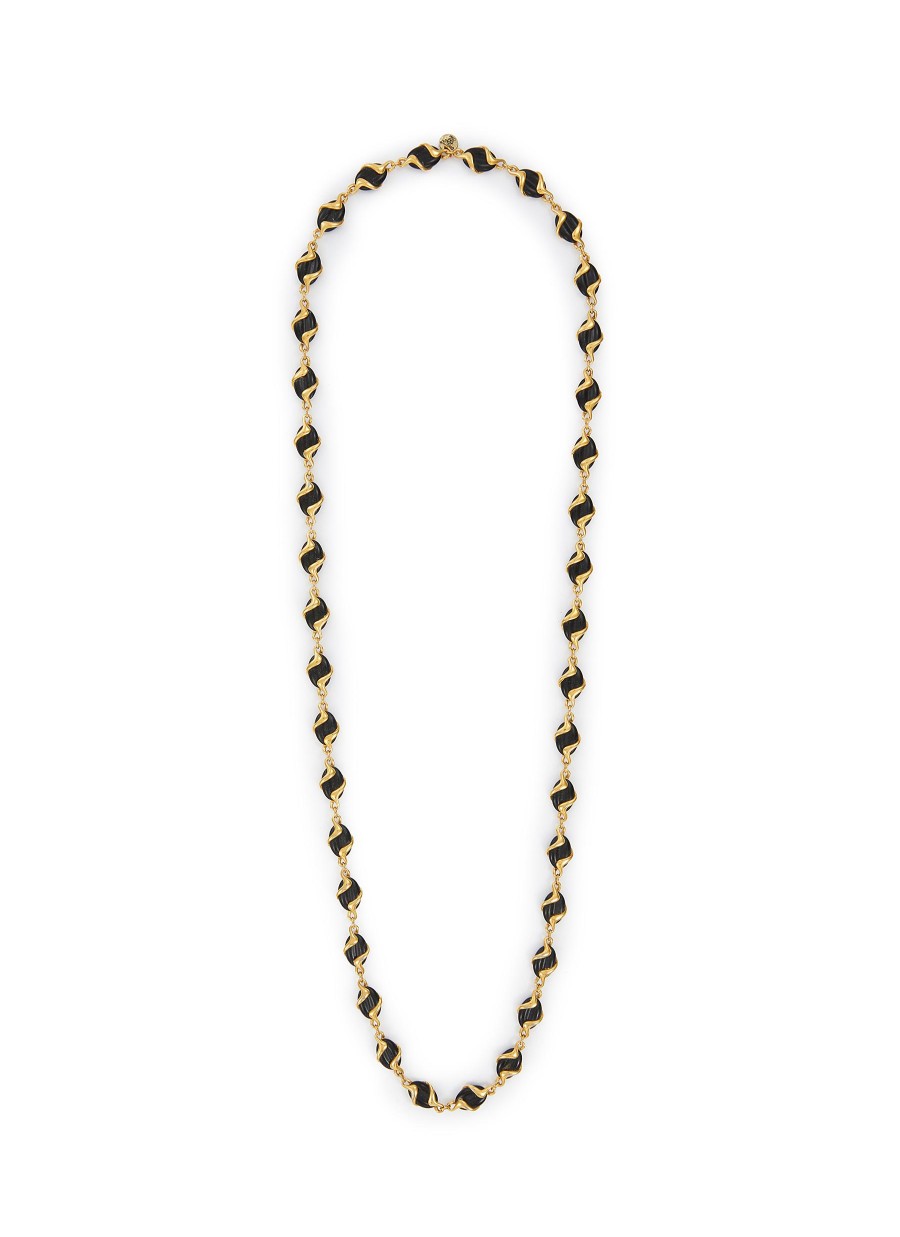 Women LANE CRAWFORD VINTAGE ACCESSORIES Vintage Accessories | Chanel Gold Tone Jet Necklace