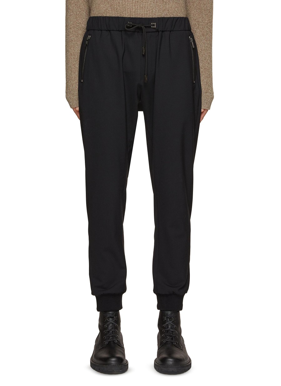 Men WOOYOUNGMI Pants | Wool Poly Tapered Drawstring Pants