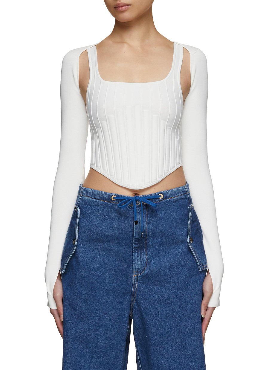 Women DION LEE Tops | Corset Knit Top