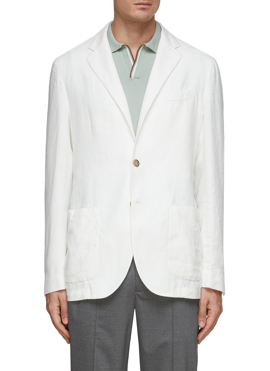 Men EQUIL Suits | Single Breasted Unlined Linen Blazer